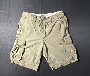Polo Jeans company Ralph Lauren Baggy Cargo Shorts Men's 36 Y2K Skater Dadcore